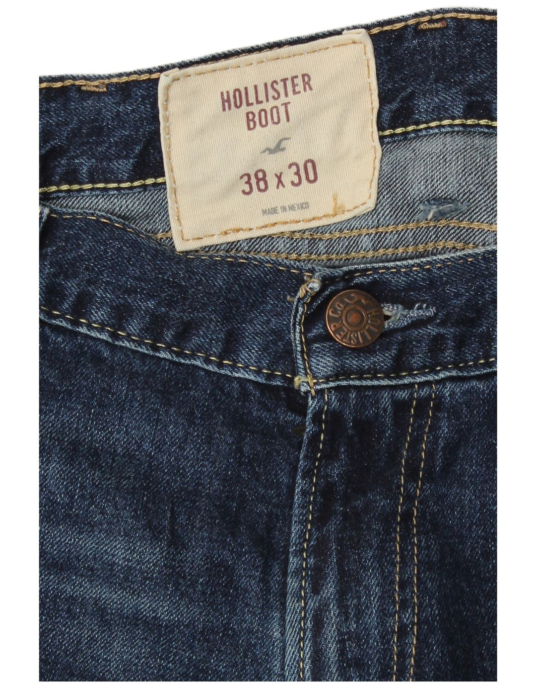 Мужские джинсы Hollister Bootcut W38 L30 темно-синие, хлопок