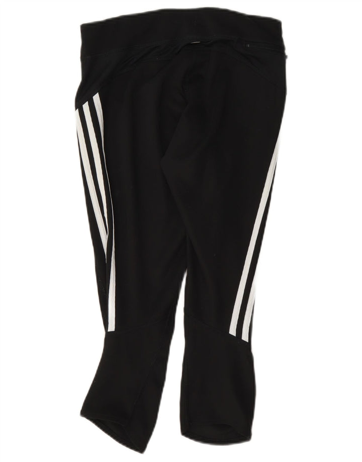 Женские леггинсы-капри Adidas Climalite UK 8, маленькие черные из полиэстера