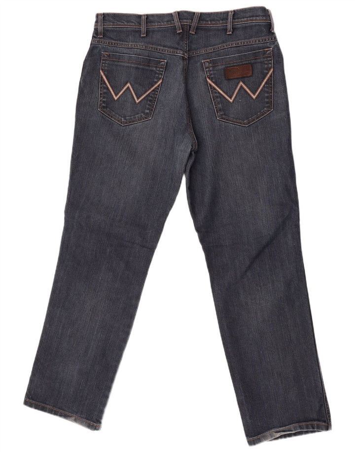 Мужские прямые джинсы Wrangler Texas Stretch W35 L30, темно-синий хлопок