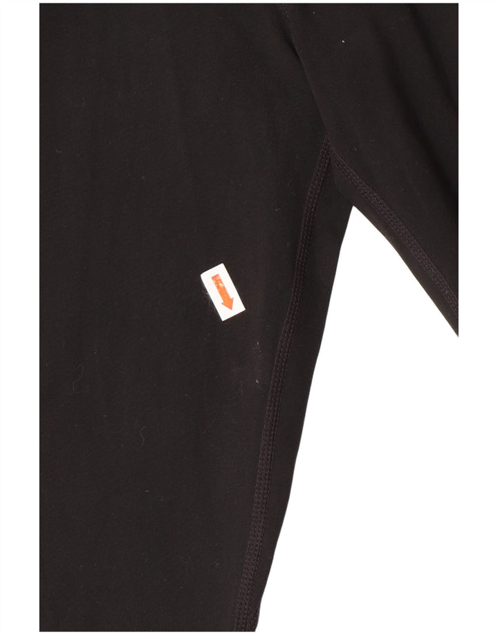 NIKE Womens Dri Fit Leggings UK 8 Small  Black Striped Polyester