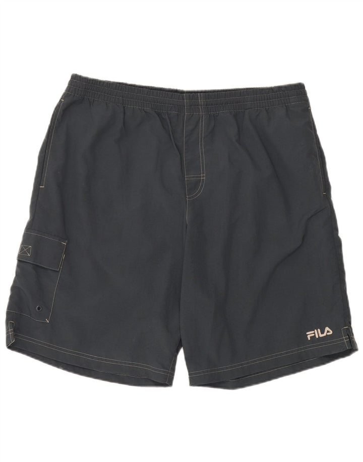 Мужские спортивные шорты Fila XL серые из полиамида