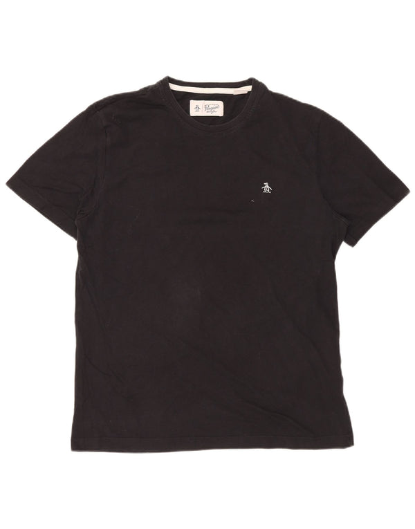 Мужская футболка PENGUIN, большой черный хлопок