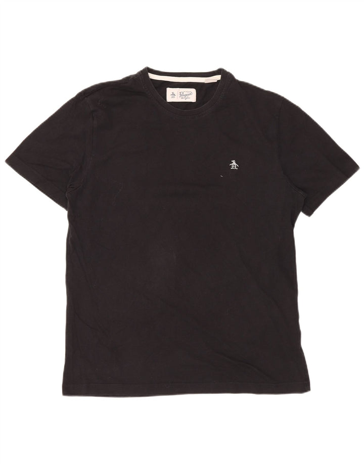 Мужская футболка PENGUIN, большой черный хлопок