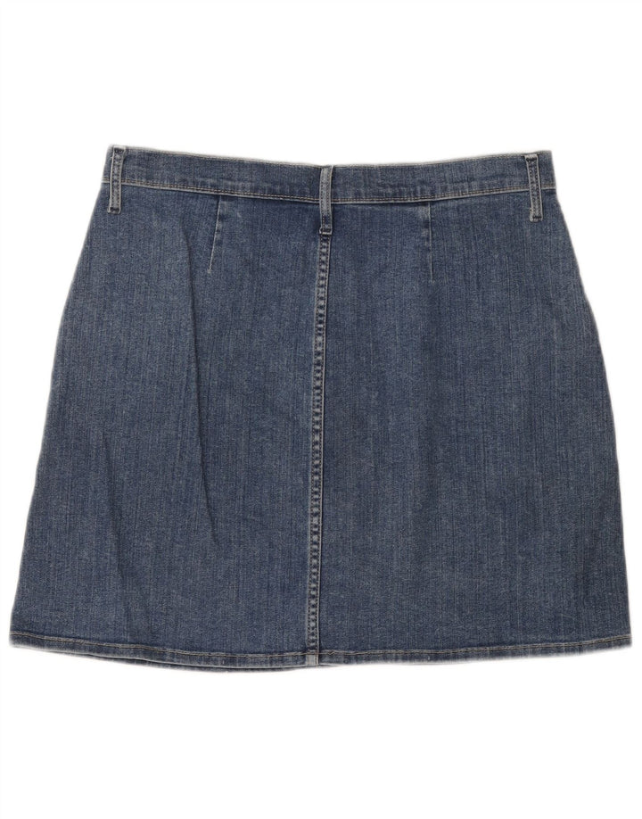 Женская джинсовая юбка GAP W29, хлопок среднего синего цвета