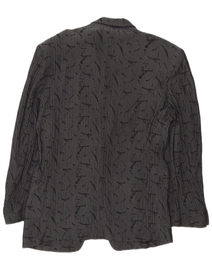 Мужской пиджак Dei Filzi с абстрактным узором на 1 пуговице IT 46, маленький серый