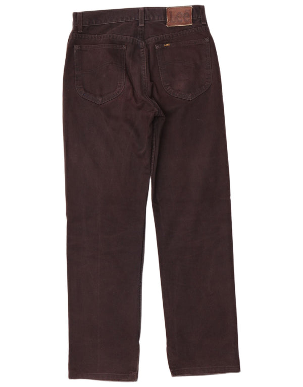 Мужские прямые джинсы Lee W30 L34, черный хлопок