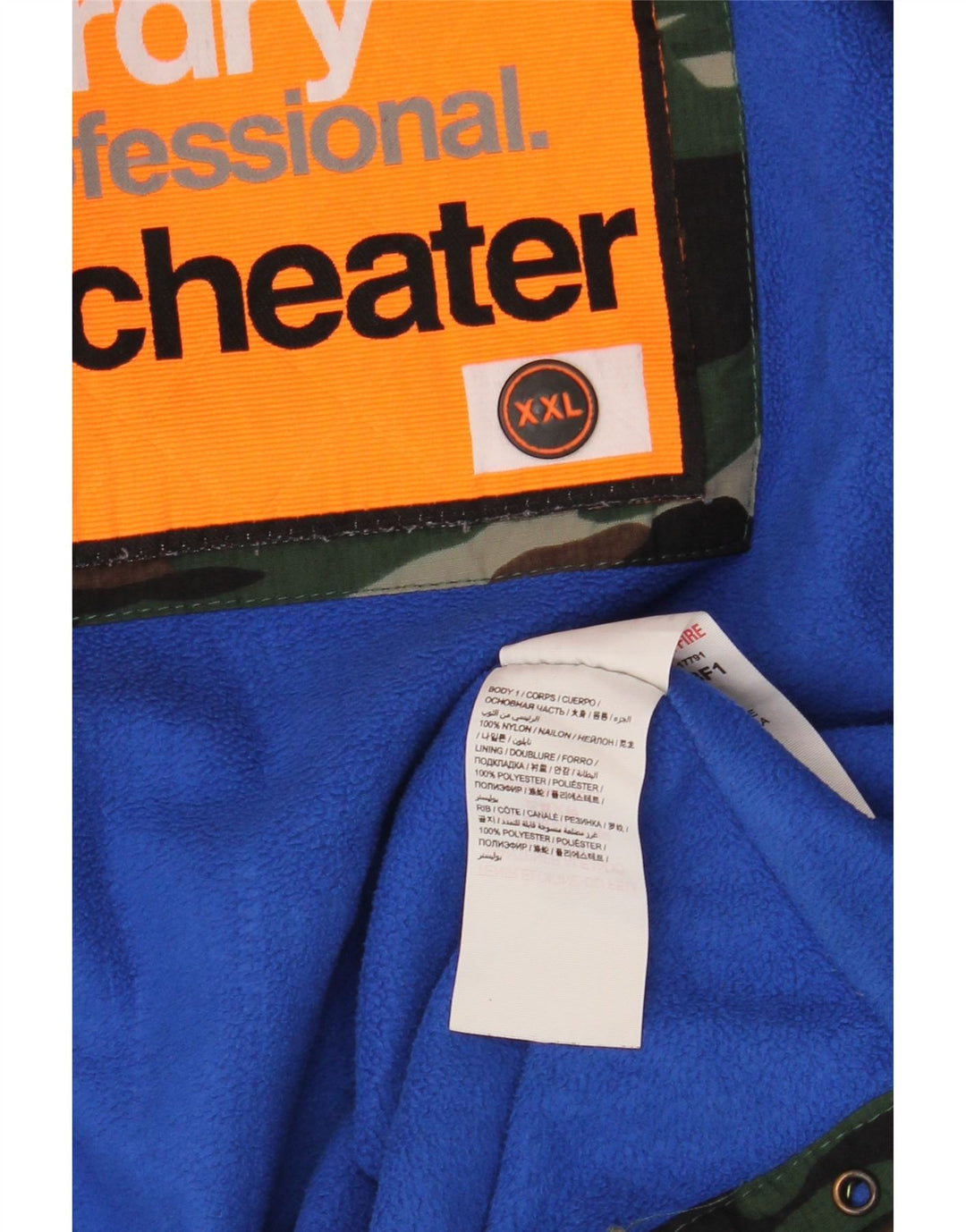 Мужская ветровка SUPERDRY, куртка-ветровка UK 44 2XL, камуфляж цвета хаки