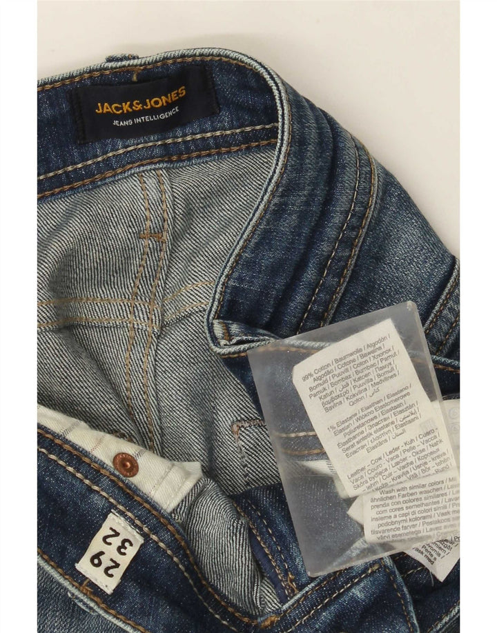 Мужские узкие джинсы Jack & Jones W29 L32 синие, хлопок