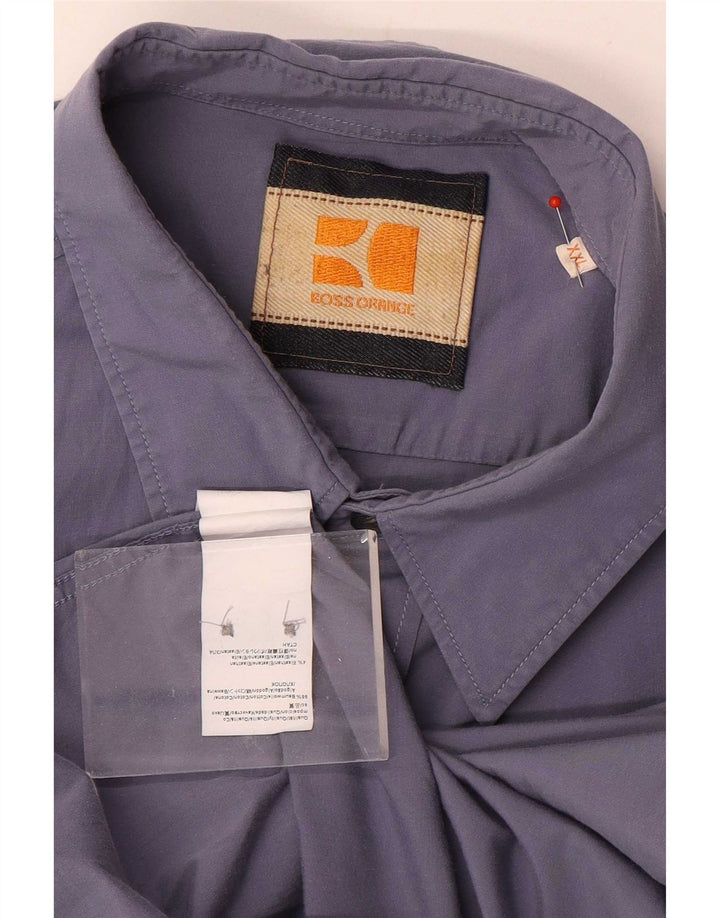 Мужская рубашка Hugo Boss 2XL, синяя, хлопок