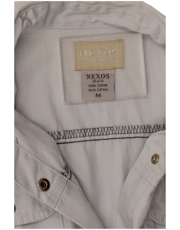 Женское платье-рубашка без рукавов Nexos, Великобритания 12, хлопковый средний серый цвет