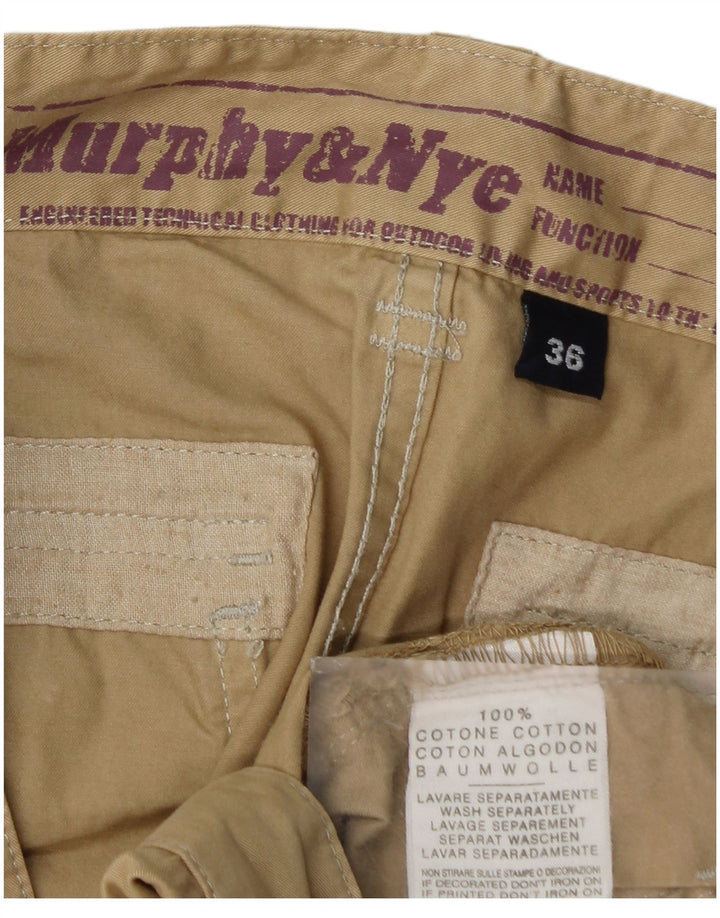 Мужские прямые брюки-карго Murphy & Nye W36 L32, бежевый хлопок