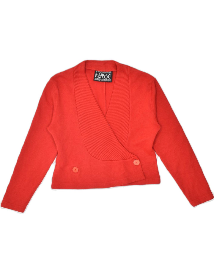 VINTAGE Womens Double Breasted Blazer Jacket UK 16 Large Red Wool | Vintage | Thrift | Second-Hand | Used Clothing | Messina Hembry 