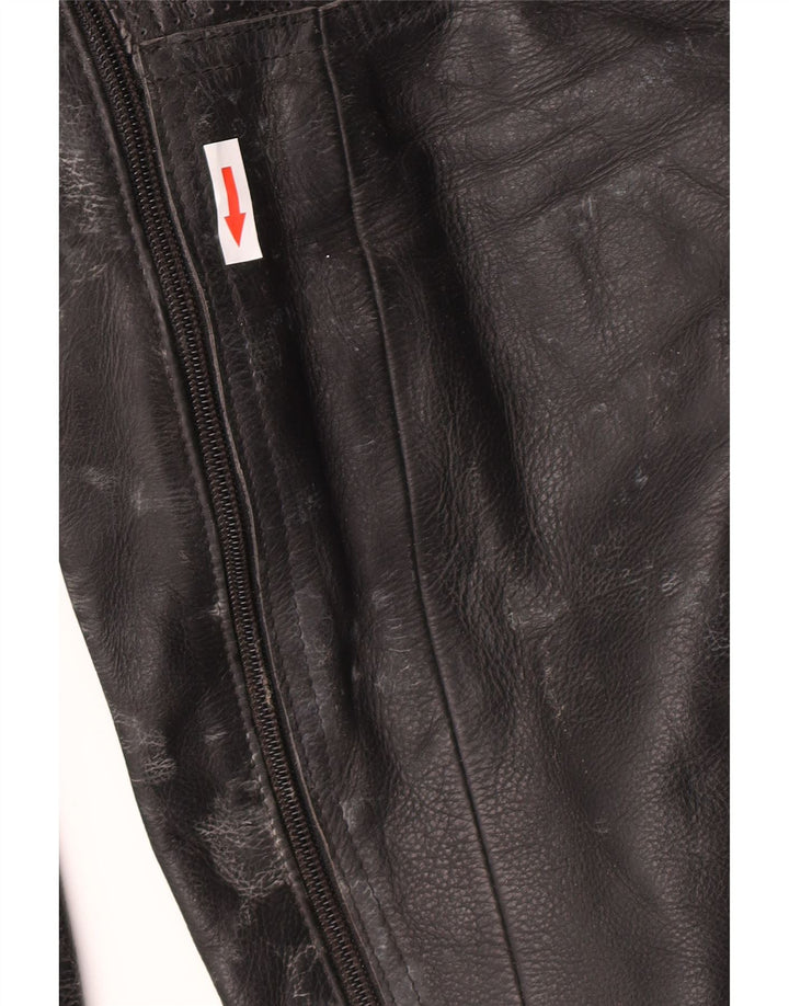 Мужской кожаный комбинезон AXO Racer IT 56 2XL, синий кожаный с цветными блоками