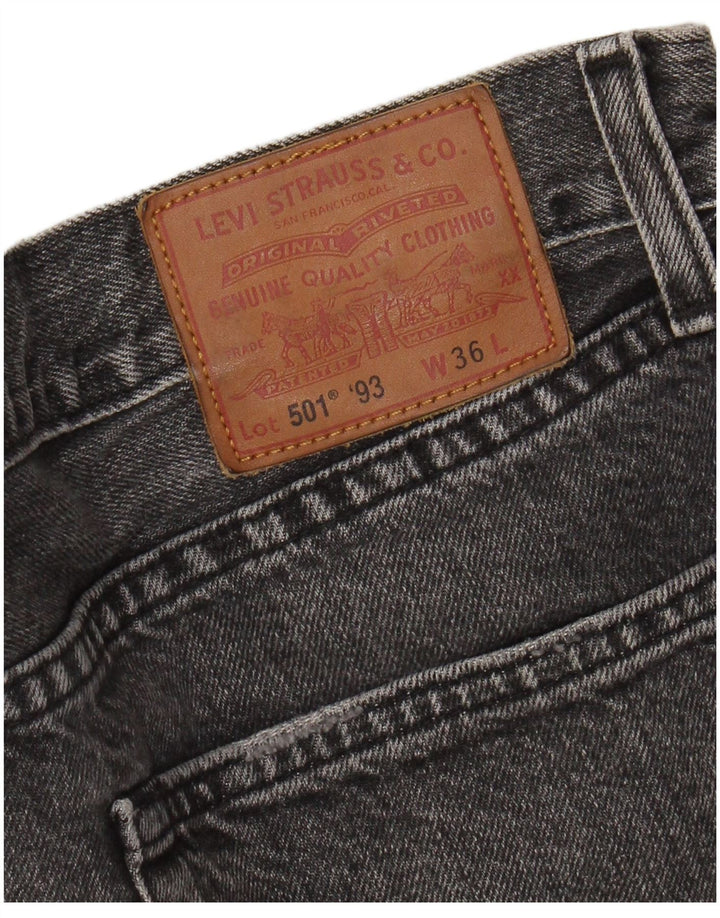 Мужские джинсовые шорты Levi's 501 W36, большие серые, хлопок
