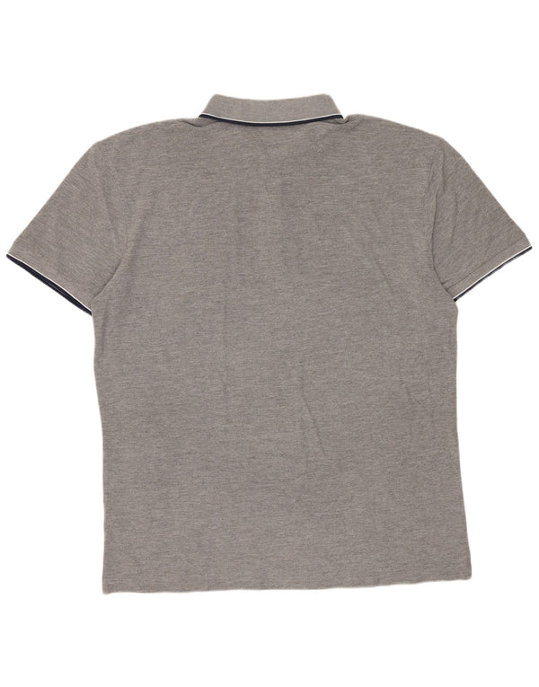 Kappa Mens Polo Shirt XL Grey Cotton