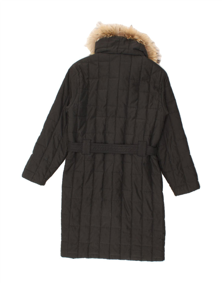 BEST COMPANY Womens Padded Coat UK 10 Small Black Polyester Vintage Best Company and Second-Hand Best Company from Messina Hembry 