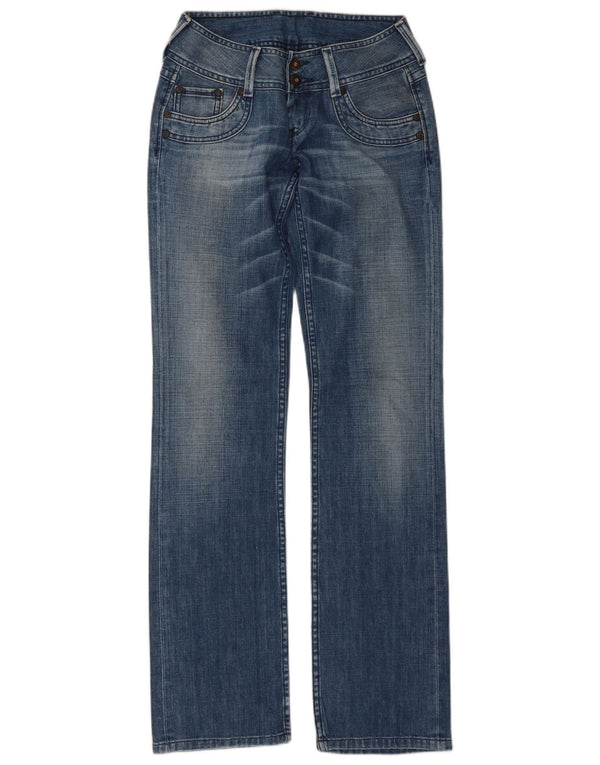 Джинсы PEPE Jeans женские прямые W28 L34 синие, хлопок