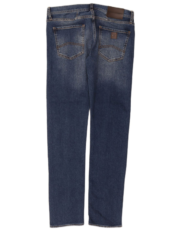 Armani Exchange Mens Slim Jeans W32 L32 Navy Blue Cotton