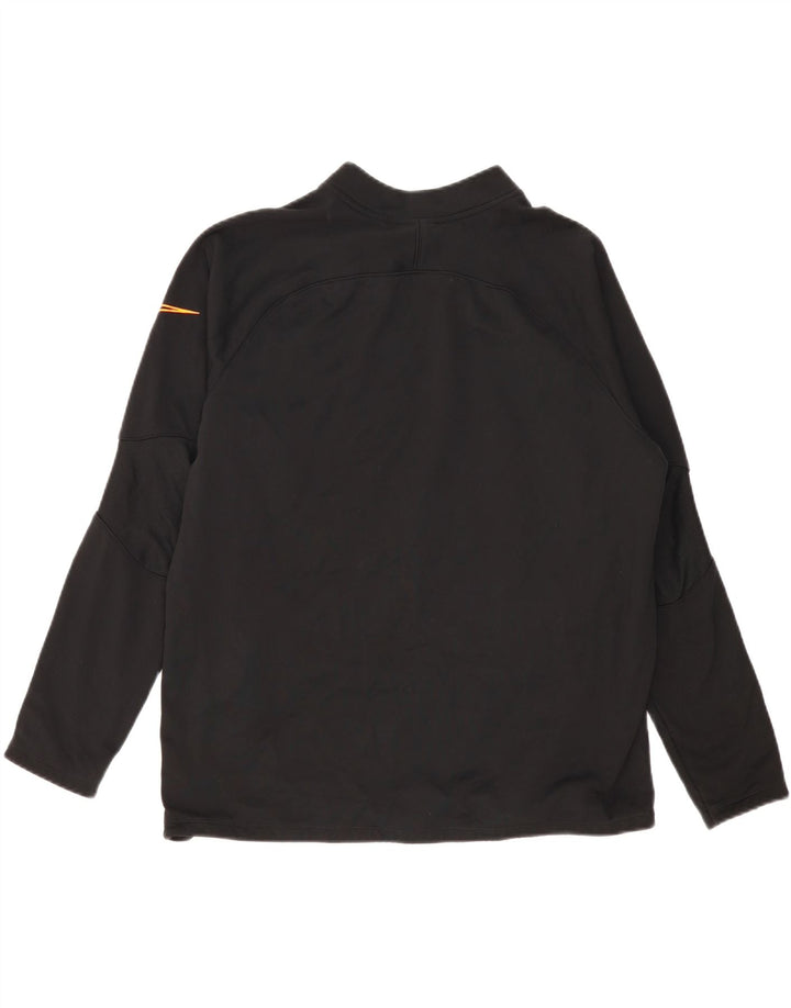 Мужской свитер NIKE Dri Fit с воротником на молнии, джемпер XL, черный полиэстер