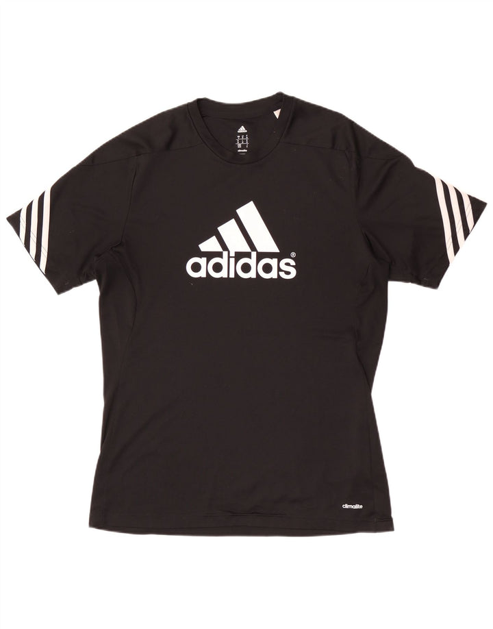 Мужская футболка Adidas Climalite с рисунком, средний черный