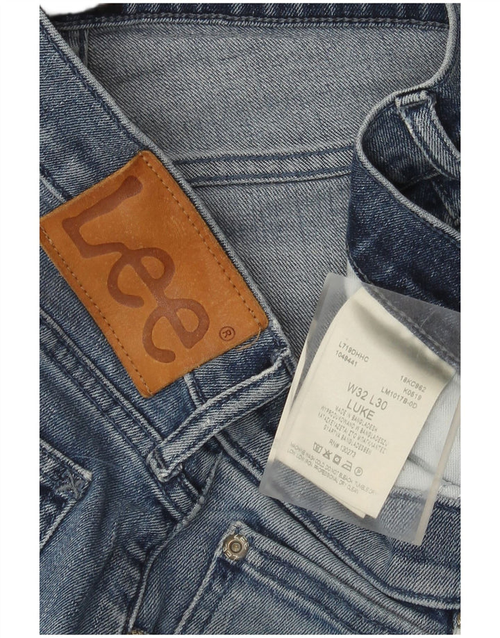 Мужские джинсы Lee Luke Slim W32 L30, синий хлопок