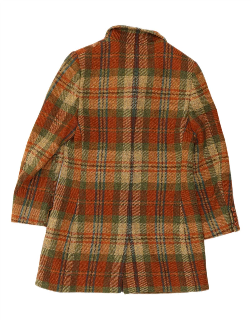 AUSTIN REED Womens Overcoat UK 8 Small Multicoloured Plaid New Wool Vintage Austin Reed and Second-Hand Austin Reed from Messina Hembry 