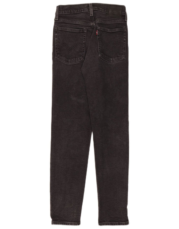 Женские узкие джинсы Levi's W24 L28 Серые хлопковые
