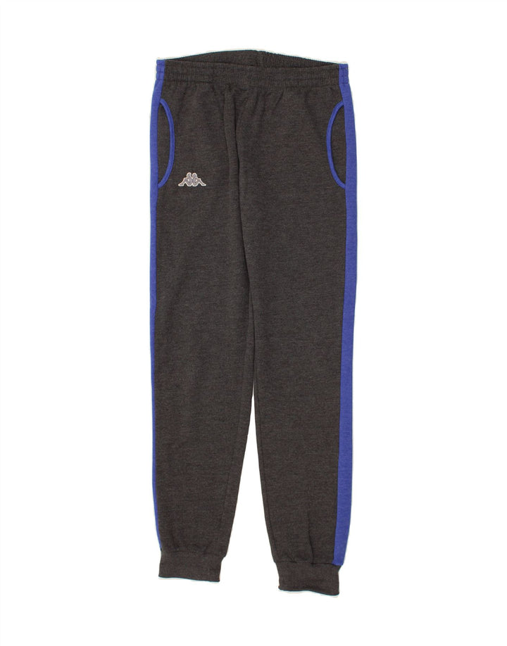 KAPPA Womens Tracksuit Trousers Joggers UK 14 Medium Grey Colourblock Vintage Kappa and Second-Hand Kappa from Messina Hembry 