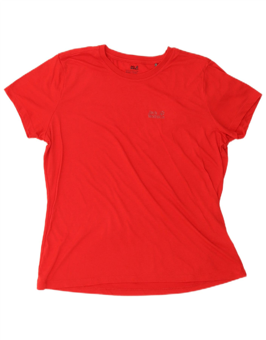 JACK WOLFSKIN Womens T-Shirt Top UK 22/24 2XL Red Polyester