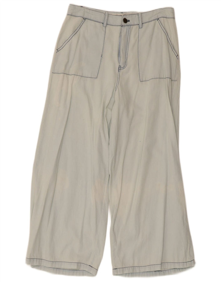 Женские укороченные широкие брюки Rip Curl, маленькие W28 L23, синие