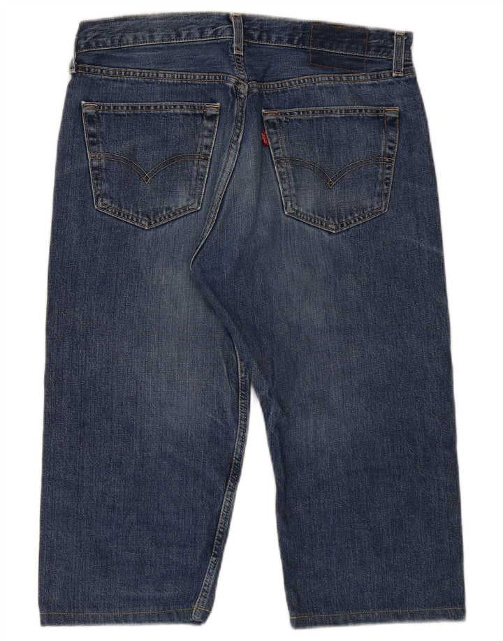 Мужские джинсы-капри Levi's, размер 34 W34 L17, синие, хлопок