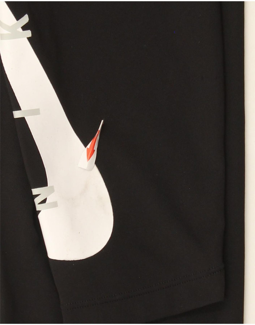 Женские леггинсы с рисунком Nike Dri Fit UK 12, средний черный, полиэстер