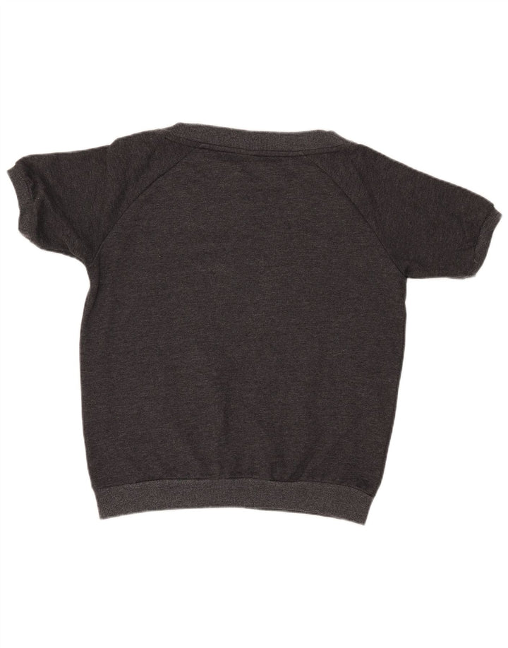 PUMA Женский свитер с коротким рукавом с рисунком UK 12 Средний серый