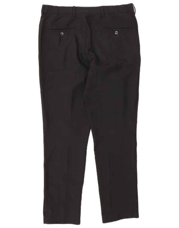 Мужские брюки-чиносы Marks & Spencer W32 L29, черные, полиэстер