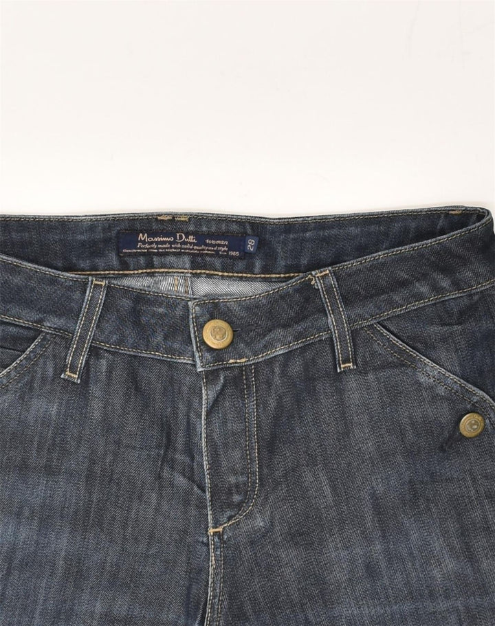 MASSIMO DUTTI Womens Straight Jeans W28 L28  Navy Blue Cotton | Vintage Massimo Dutti | Thrift | Second-Hand Massimo Dutti | Used Clothing | Messina Hembry 
