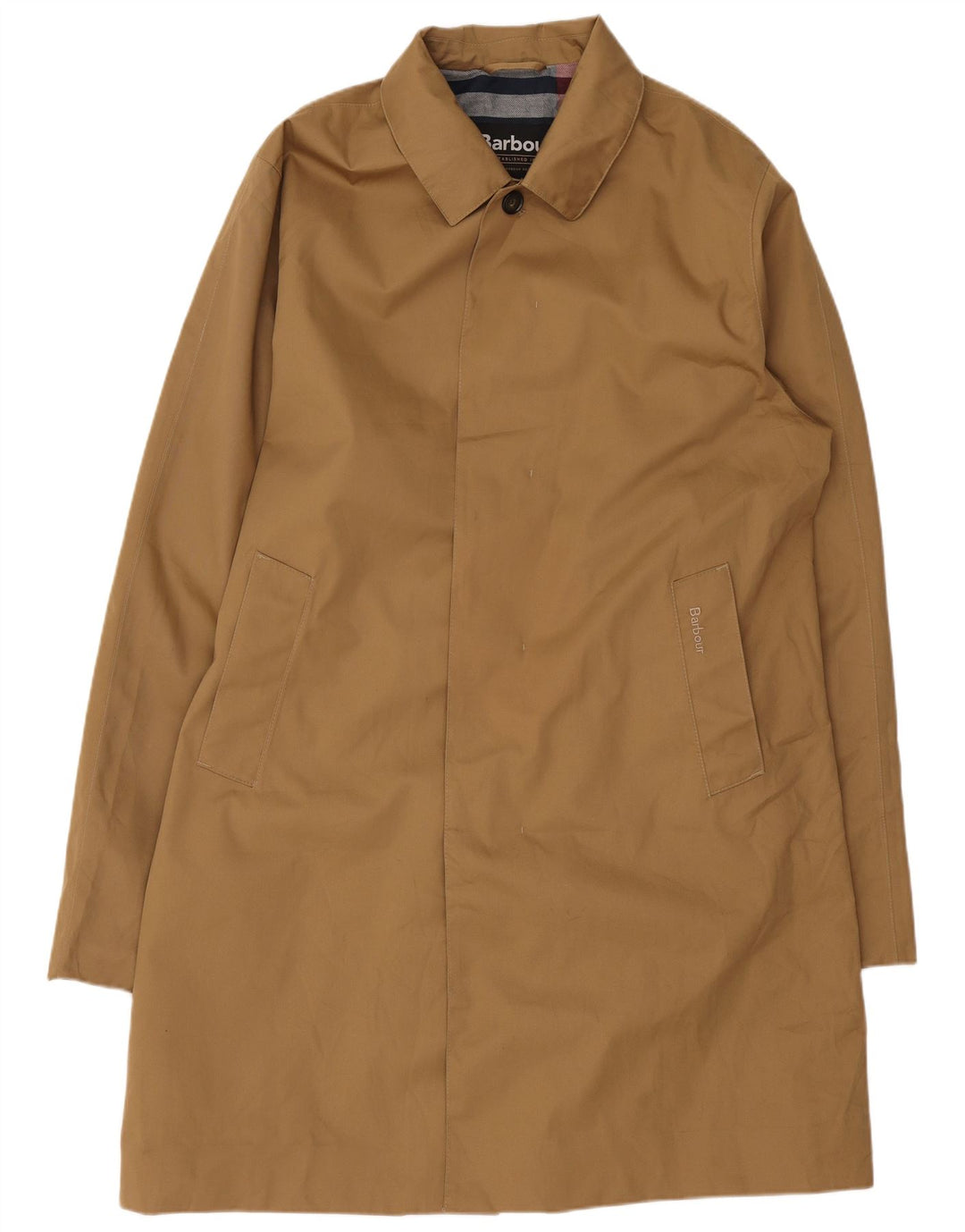 Мужское пальто Barbour UK 40, большое, бежевое, полиэстер