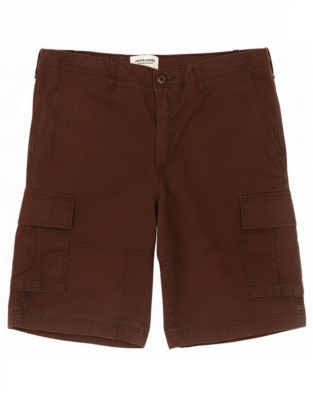 Мужские шорты карго Jack & Jones большие W34 коричневые хлопковые