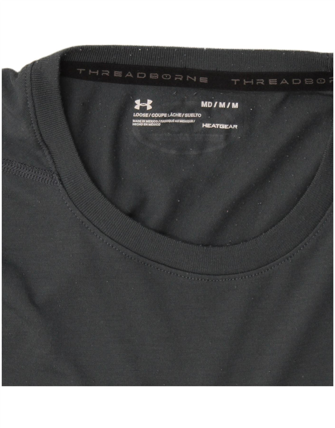 Мужская футболка с рисунком Under Armour Heat Gear, средний серый цвет