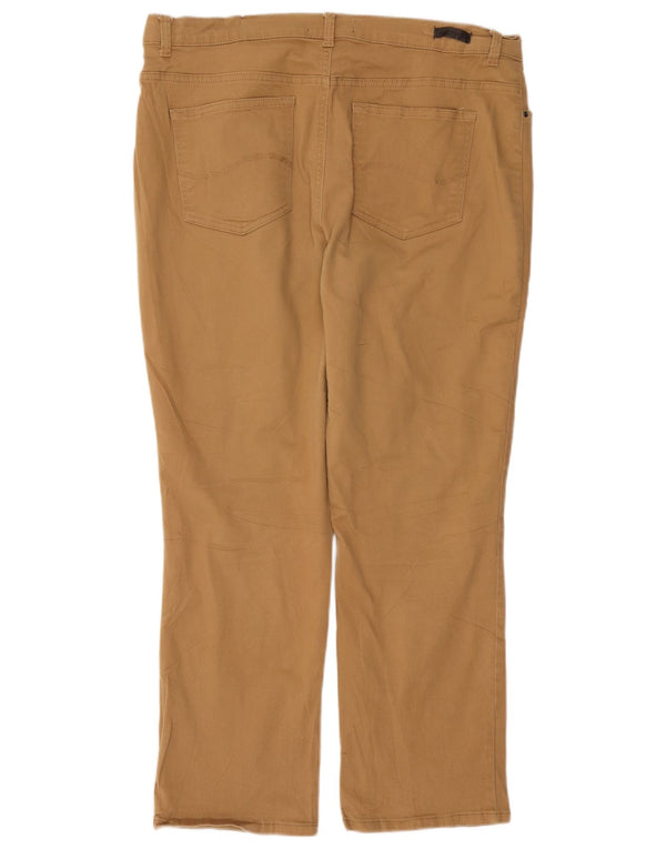 Женские прямые повседневные брюки Lee Platinum Label США 16 2XL W40 L30 Коричневые