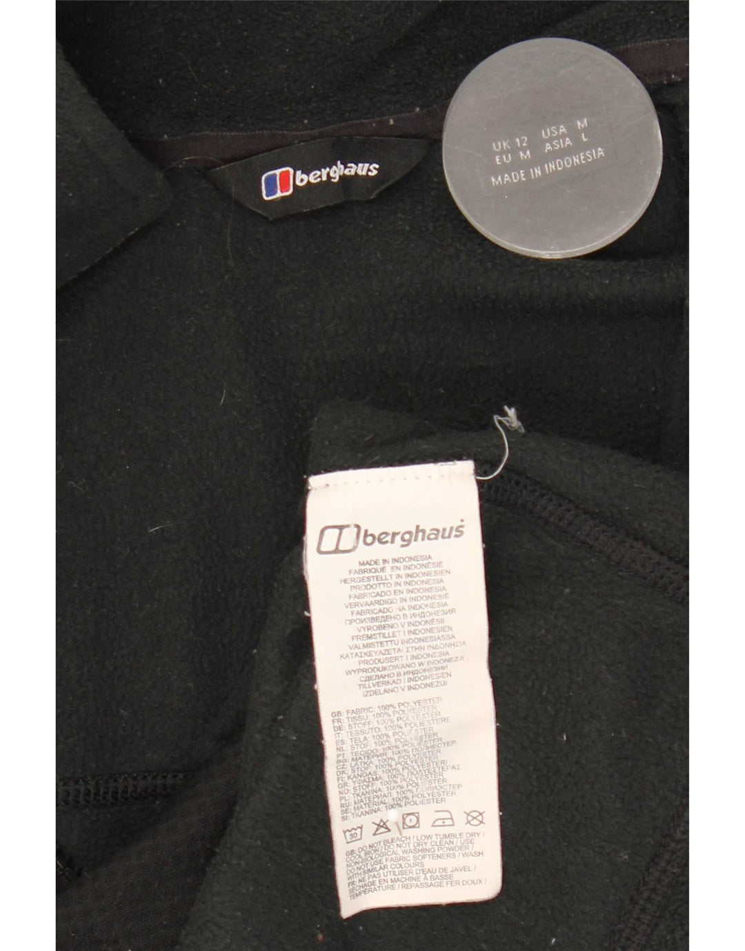 Женская флисовая куртка Berghaus UK 12, средний черный полиэстер