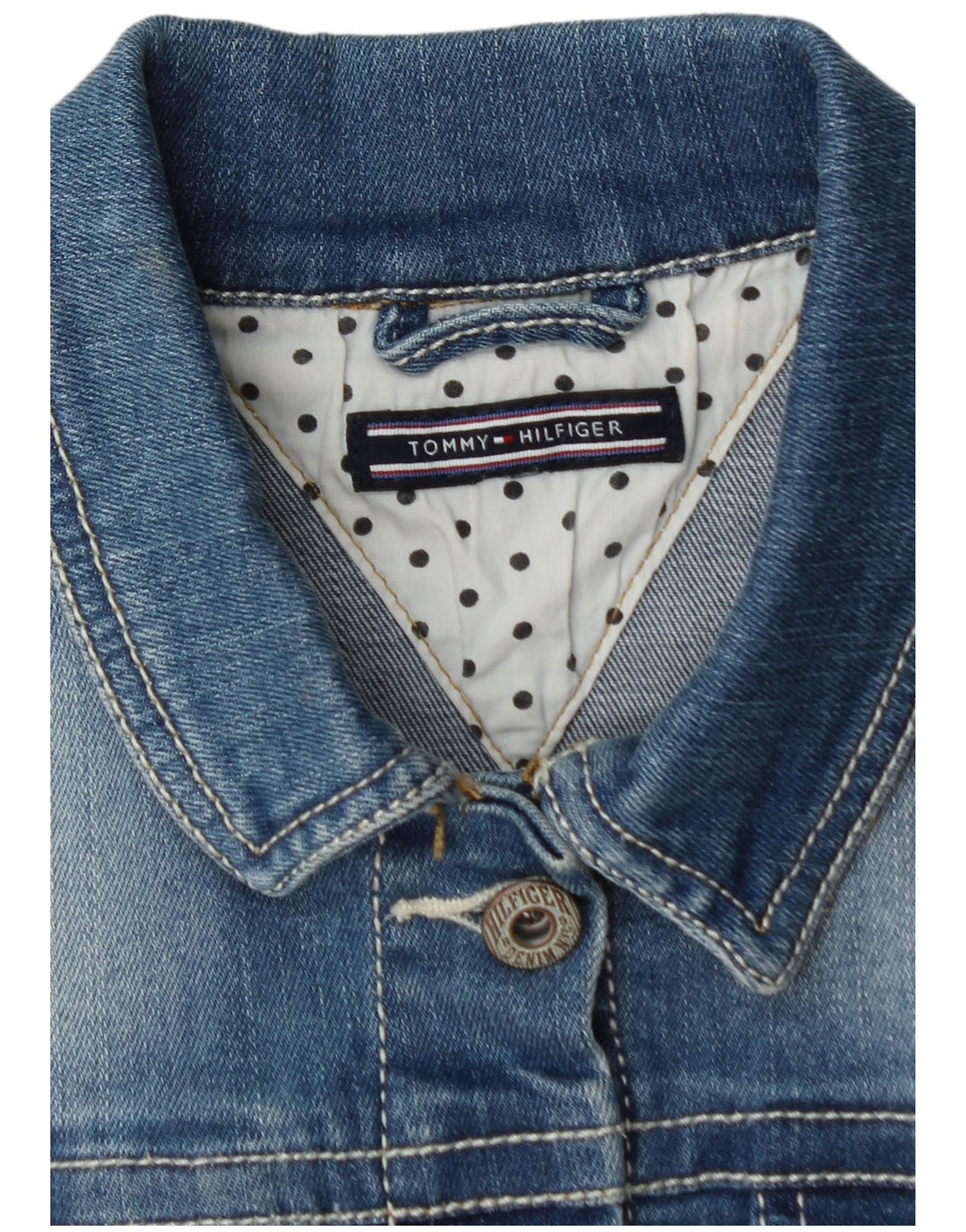 TOMMY HILFIGER Girls Denim Jacket 3-4 Years Blue