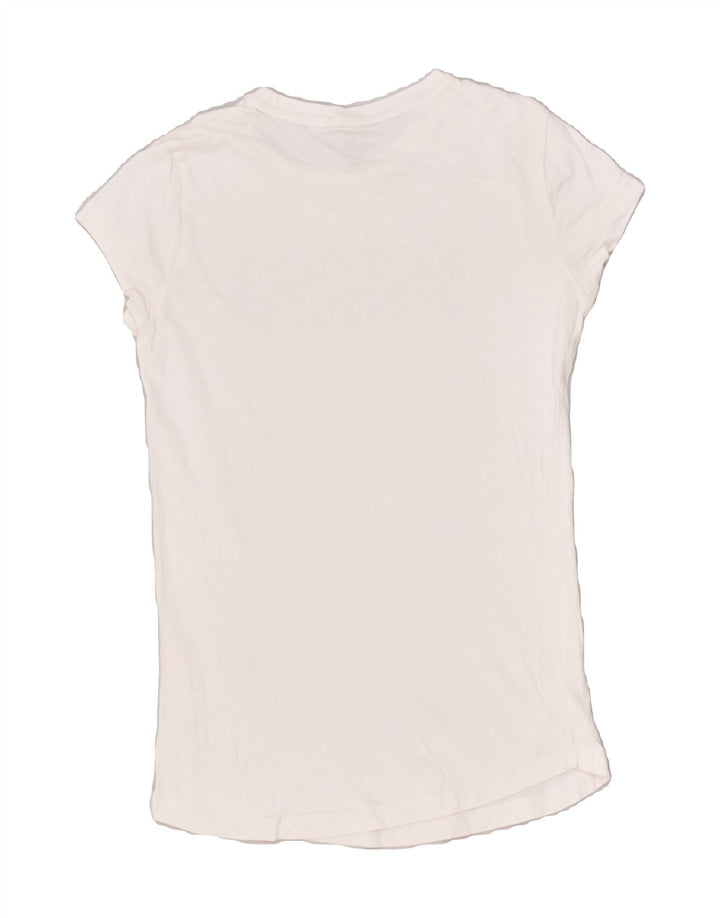 PUMA Womens Graphic T-Shirt Top UK 6 XS White | Vintage Puma | Thrift | Second-Hand Puma | Used Clothing | Messina Hembry 