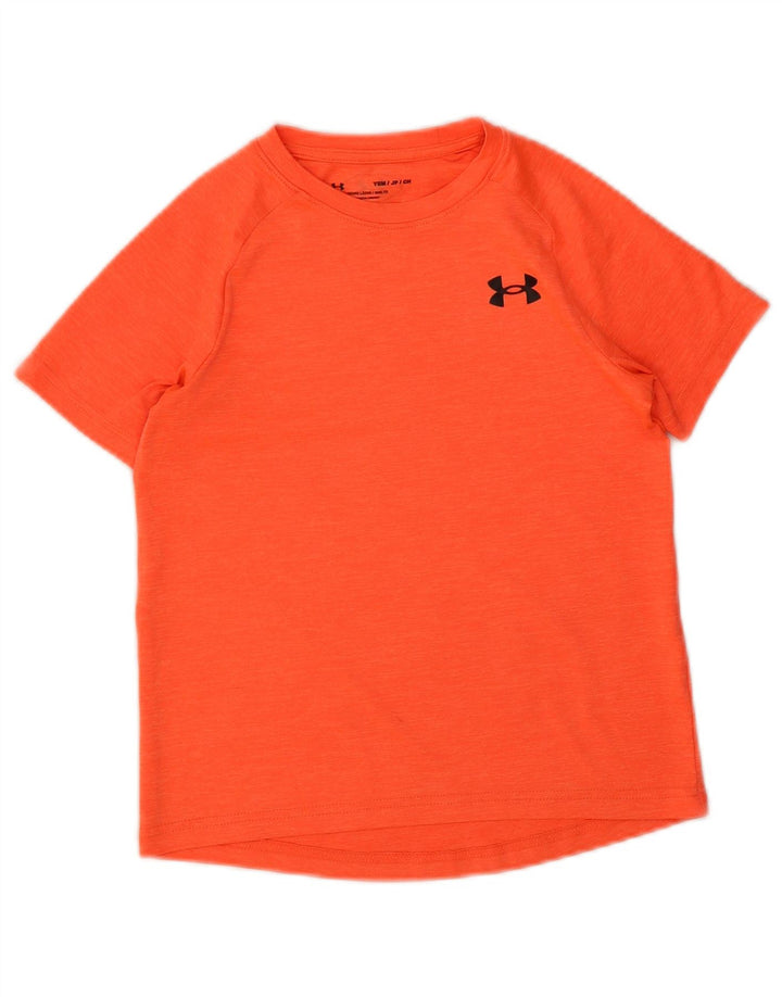 Футболка Under Armour для мальчиков 7–8 лет, маленькая оранжевая