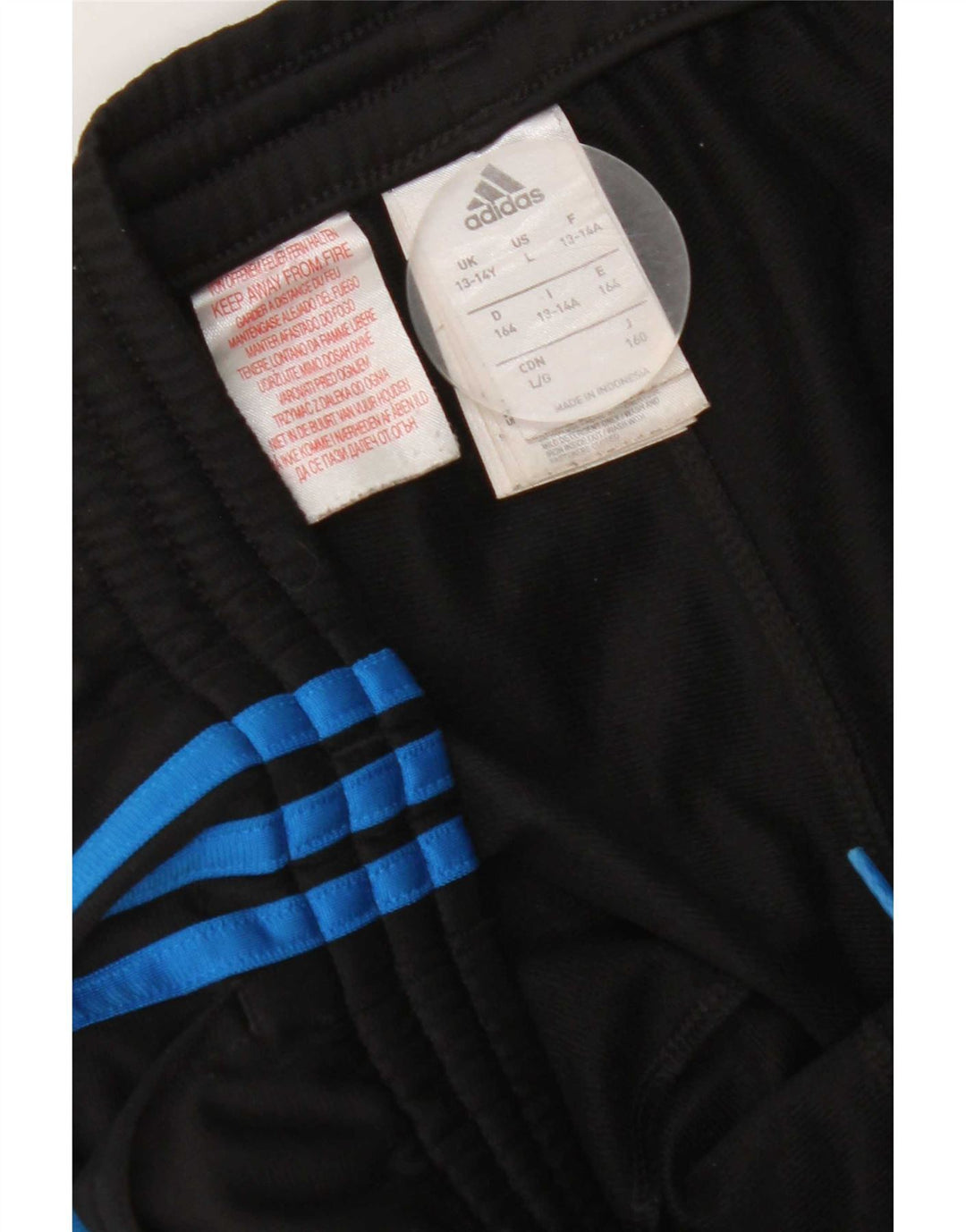 Спортивный костюм Adidas для мальчиков, брюки для бега, 13-14 лет, черный полиэстер