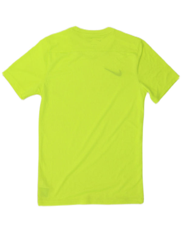 Мужская тонкая футболка Nike Dri Fit, маленький зеленый полиэстер