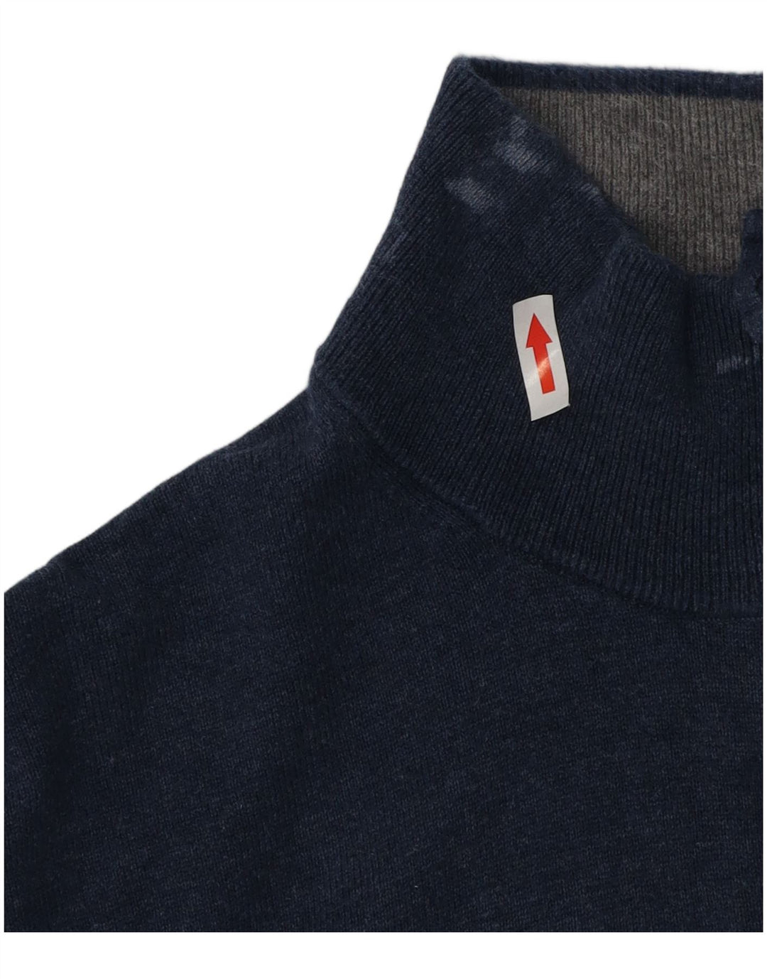 Мужской свитер Gant на молнии с воротником 2XL, темно-синий, хлопок