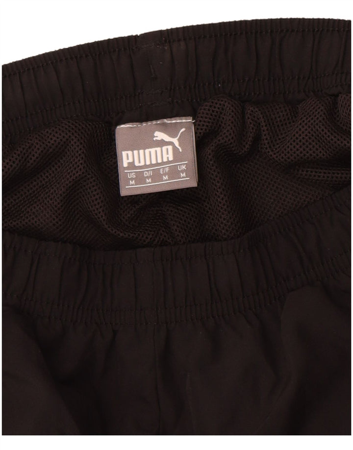 Мужские спортивные брюки с графическим рисунком Puma, джоггеры, средний черный, полиэстер