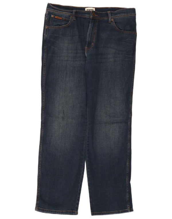Мужские прямые джинсы Wrangler Texas W36 L32, синий хлопок