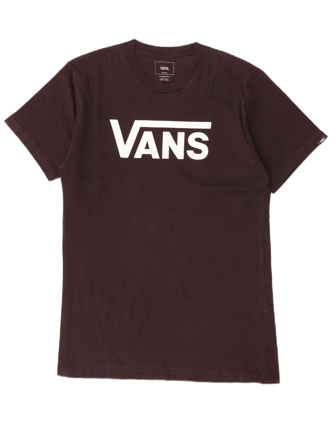Мужская футболка классического кроя с графическим рисунком Vans, средний черный хлопковый топ