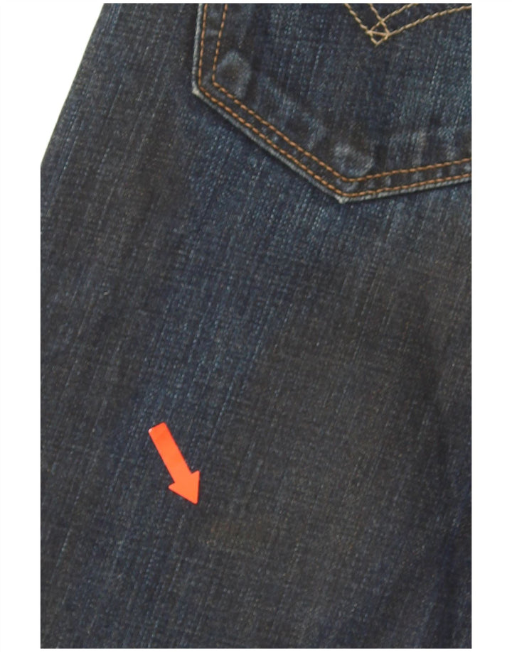 Мужские прямые джинсы Levi's 504 W28 L32 темно-синие, хлопок